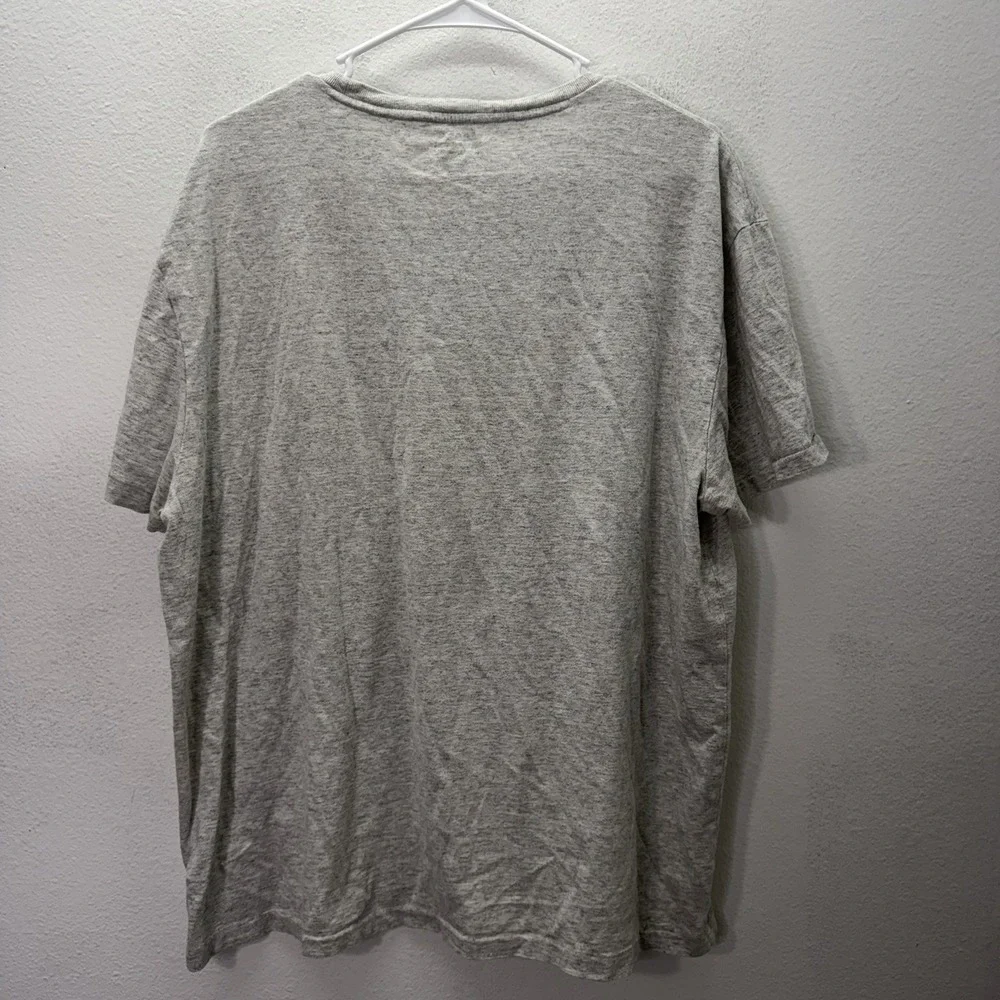 POLO RALPH LAUREN Classic Fit Men's Gray 100% Cotton T Shirt Casual Preppy Sz L